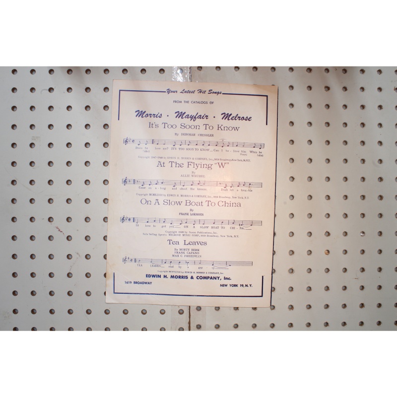 1948 - On a slow boat to China - Sheet Music