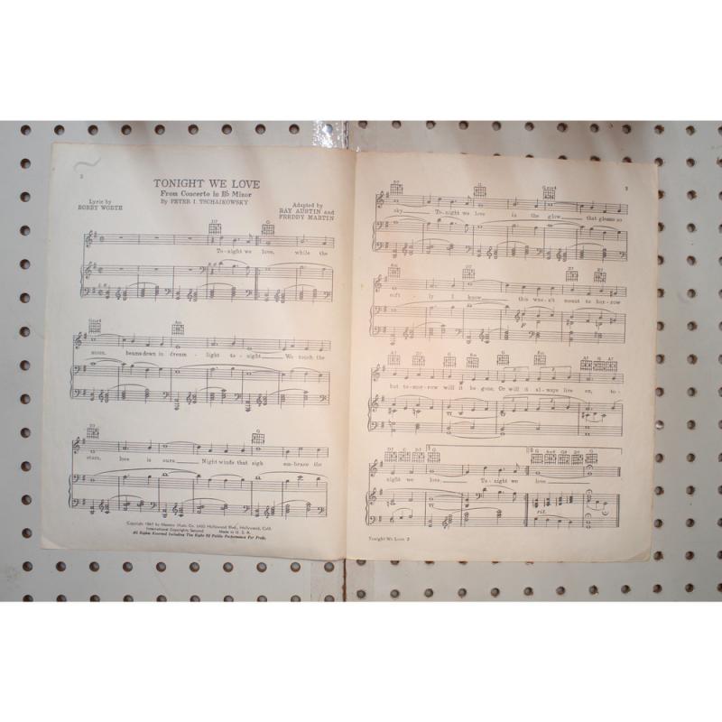 1941 - Tonight we love - Sheet Music