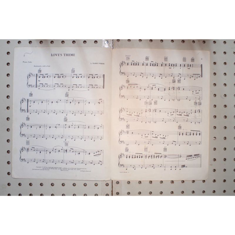 1973 - Loves theme barry white - Sheet Music