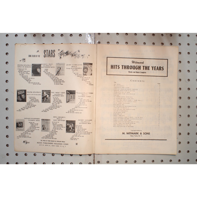 1900 - Witmark hits through the years - Sheet Music