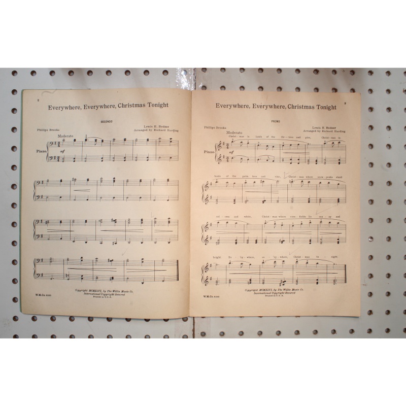 1946 - Everywhere Christmas carols Richard Harding - Sheet Music