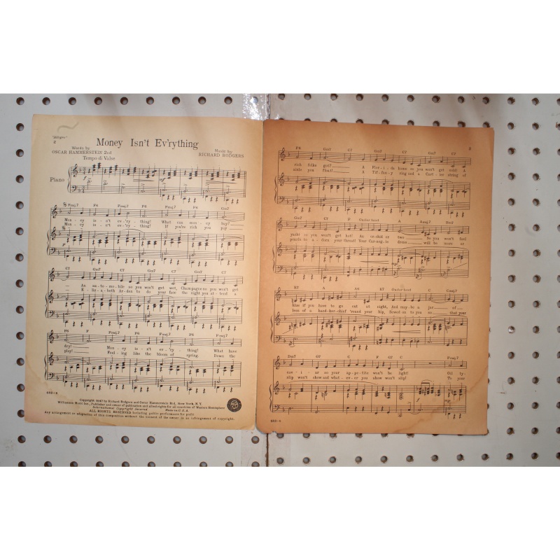 1947 - Money isnt everything allegro - Sheet Music