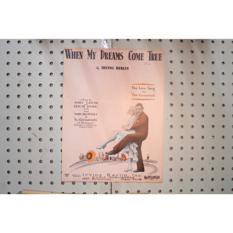 1929 - When my dreams come true Irving Berlin - Sheet Music