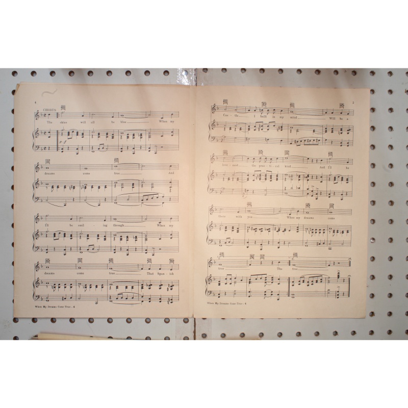 1929 - When my dreams come true Irving Berlin - Sheet Music