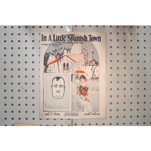 1926 - In a little Spanish town - Sheet Music