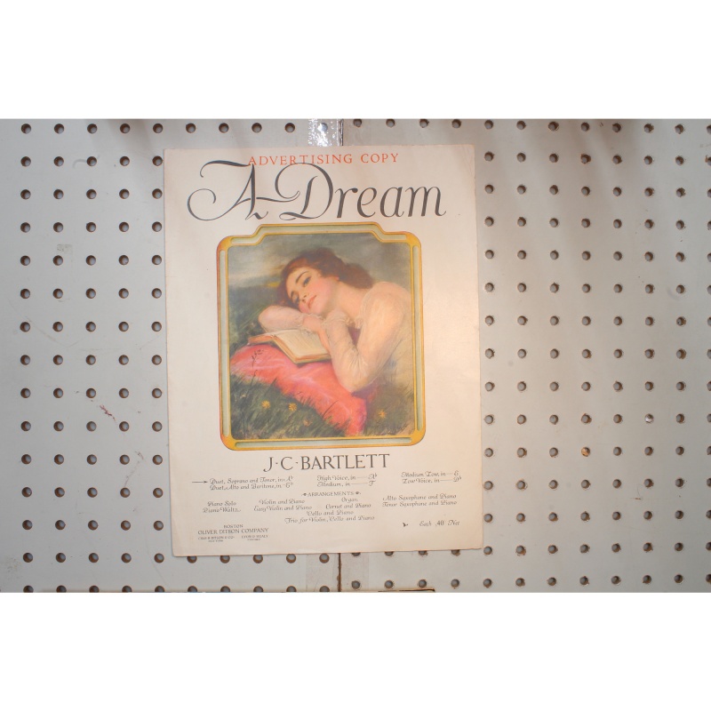 1895 - A dream JC Bartlett - Sheet Music