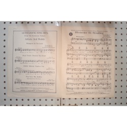 1937 - Blossoms on Broadway - Sheet Music