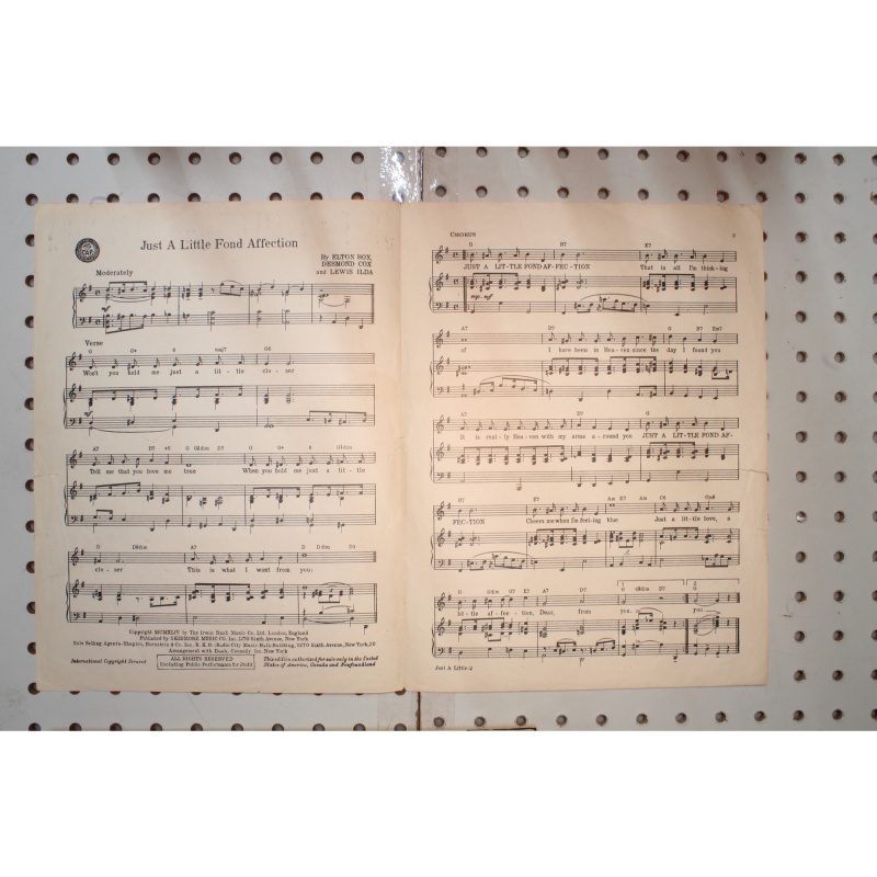 1944 - just a little find affection - Sheet Music