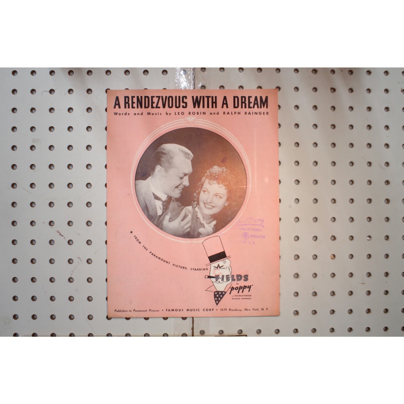 1933 - A rendezvous with a dream - Sheet Music