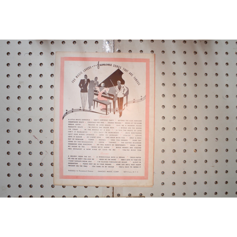 1933 - A rendezvous with a dream - Sheet Music