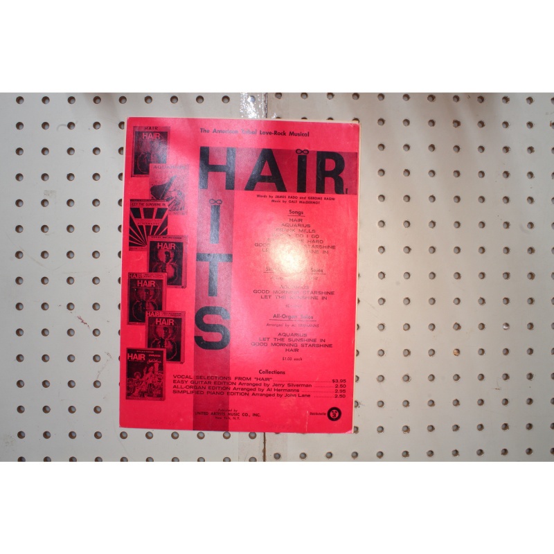 1967 - Aquarius hair - Sheet Music