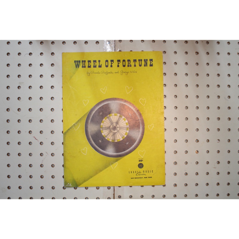 1952 - Wheel of fortune - Sheet Music