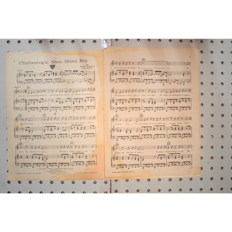 1950 - Chattanoogie the shoeshine boy - Sheet Music