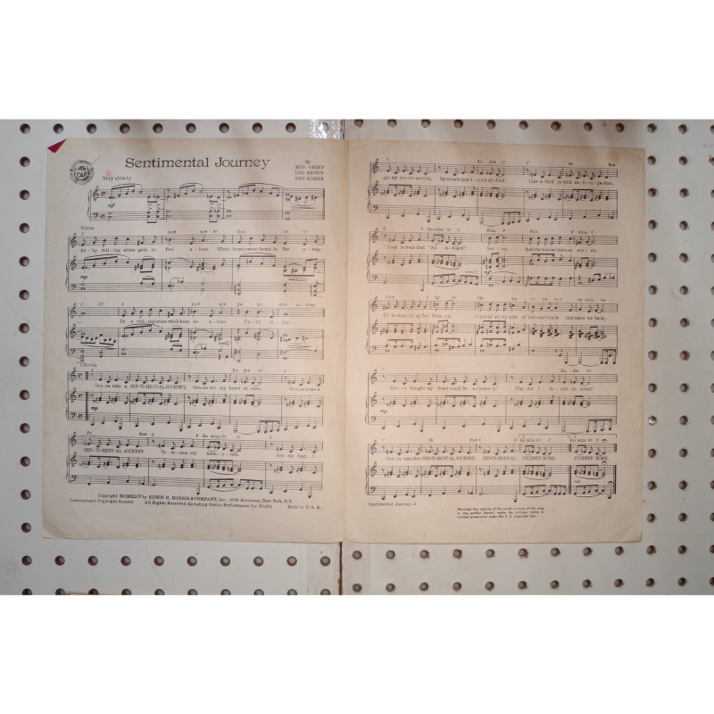 1964 - Sentimental journey - Sheet Music