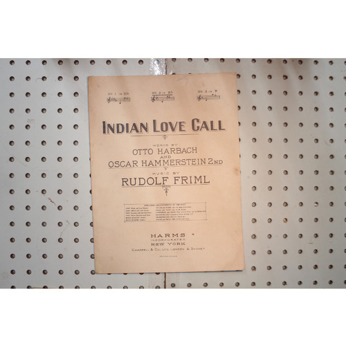 1924 - Indian love call - Sheet Music