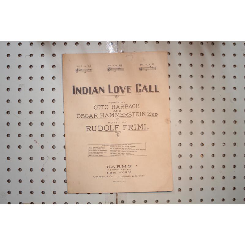 1924 - Indian love call - Sheet Music