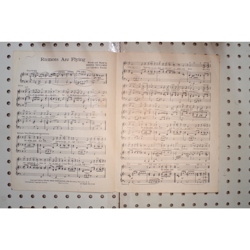 1946 - Rumors are flying - Sheet Music