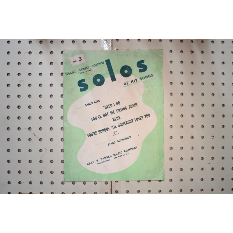 1933 - Trumpet clarinet sax solos hit songs - Sheet Music