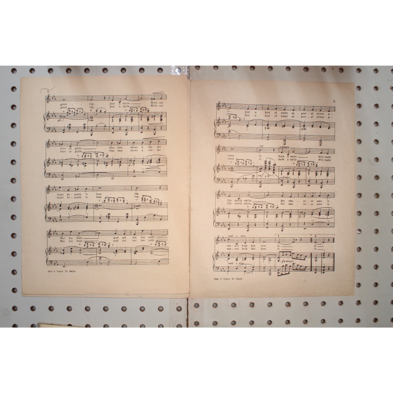 1921 - Learn to smile the OBrien girl - Sheet Music
