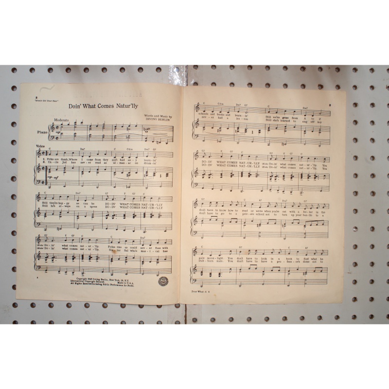 1946 - Doing what comes naturally Irving Berlin - Sheet Music