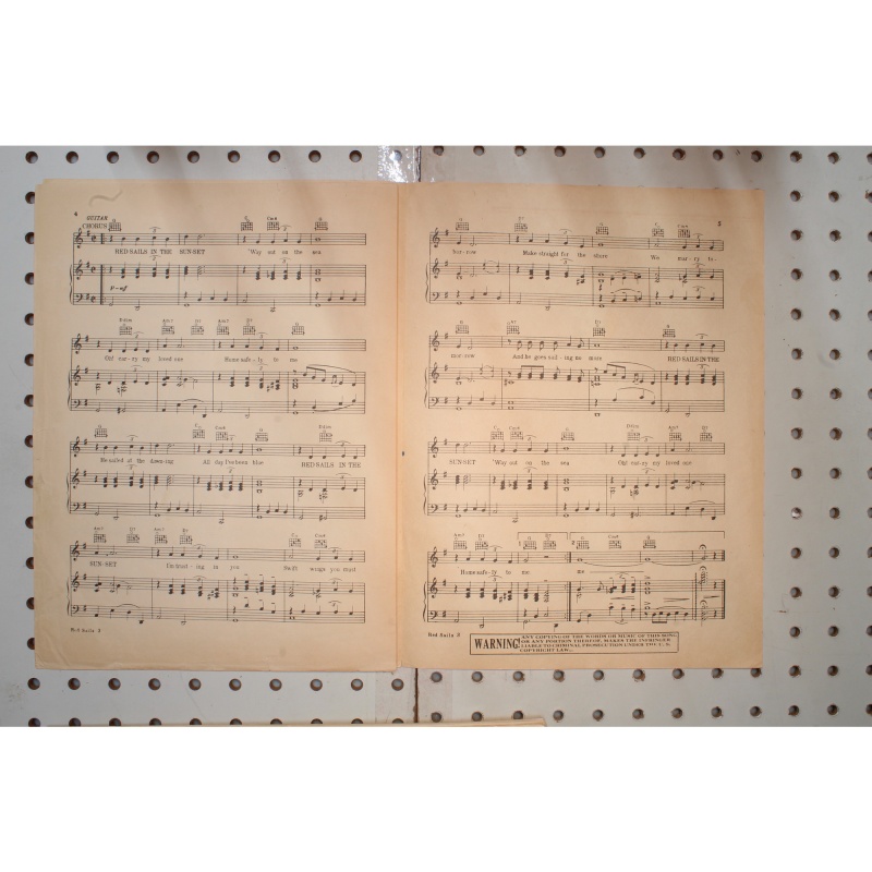 1935 - Read sales in the sunset - Sheet Music