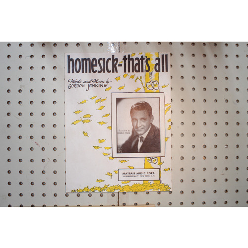 1945 - Homesick thats all Danny ONeil - Sheet Music