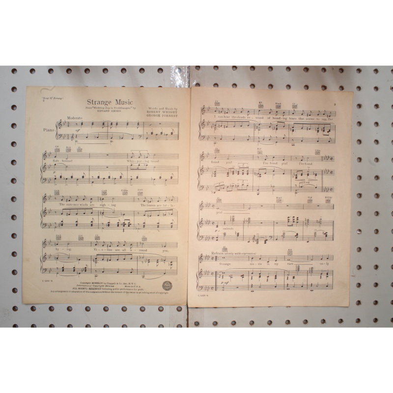 1944 - Song of Norway strange music - Sheet Music