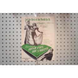 1909 - Let the rest of the world go by Irish eyes are smiling - Sheet Music