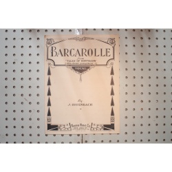 1933 - Barcarolle tales of Hoffmann - Sheet Music
