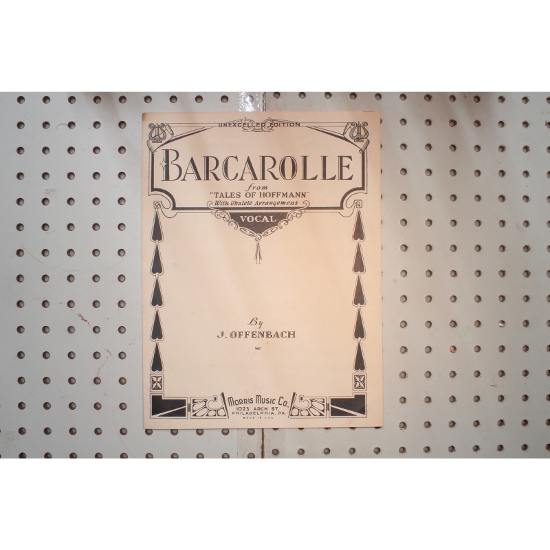 1933 - Barcarolle tales of Hoffmann - Sheet Music