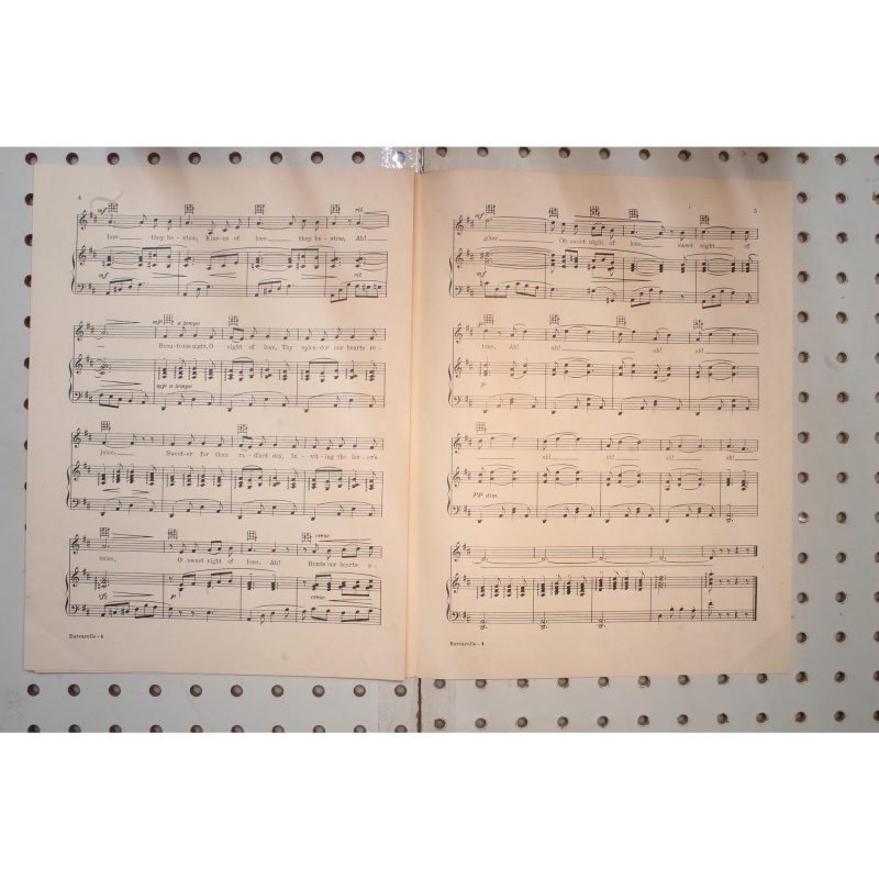 1933 - Barcarolle tales of Hoffmann - Sheet Music