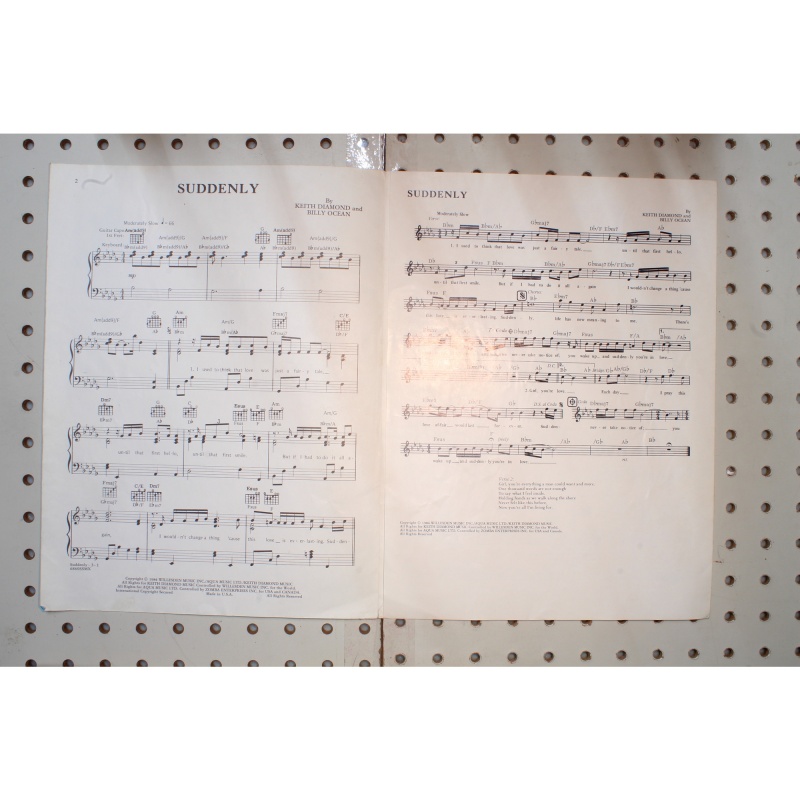 1984 - Suddenly Billy Ocean - Sheet Music