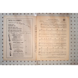 1906 - School days will Cobb - Sheet Music