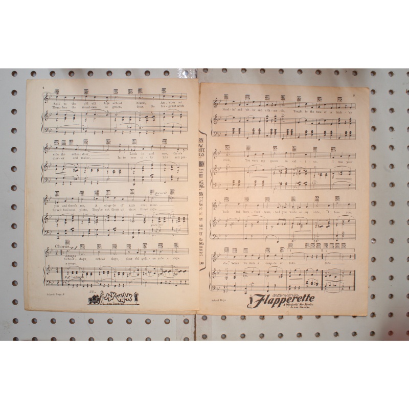 1906 - School days will Cobb - Sheet Music