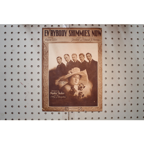 1918 - Everybody shimmies now Sophie Tucker - Sheet Music