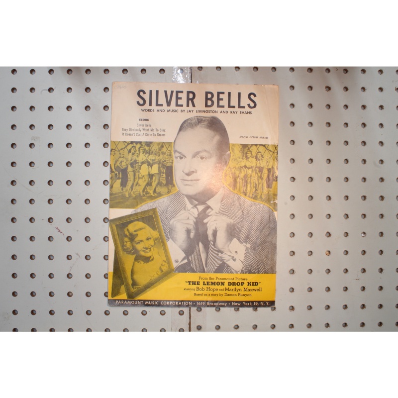 1950 - Silver bells lemon drop kid Bob Hope - Sheet Music
