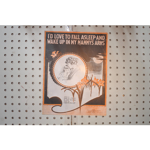 1920 - Id love to fall asleep and wake up in my mammys arms - Sheet Music