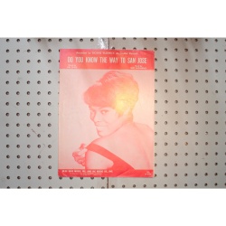 1967 - Do you know the way to San Jose Dionne Warwick - Sheet Music