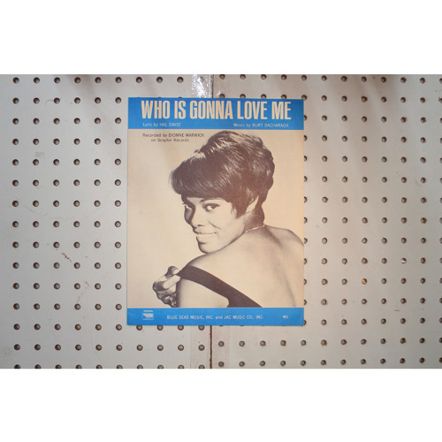 1967 - Who is gonna love me Dionne Warwick - Sheet Music