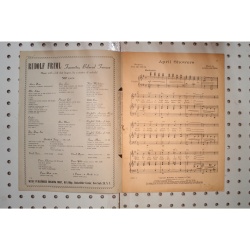 1921 - April showers the Jolson story - Sheet Music
