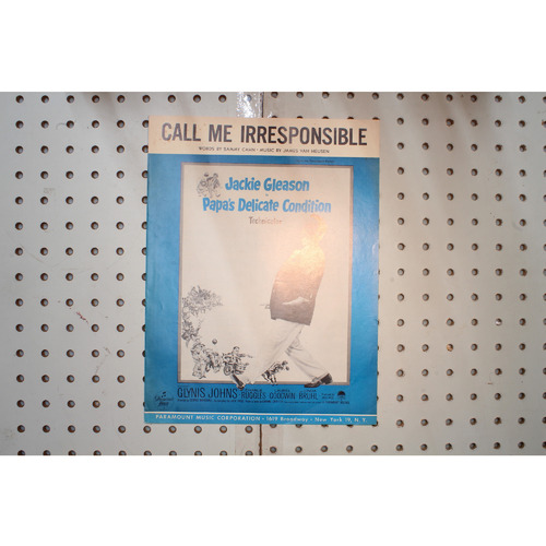 1962 - Call me irresponsible Jackie Gleason papas delicate condition - Sheet Mus