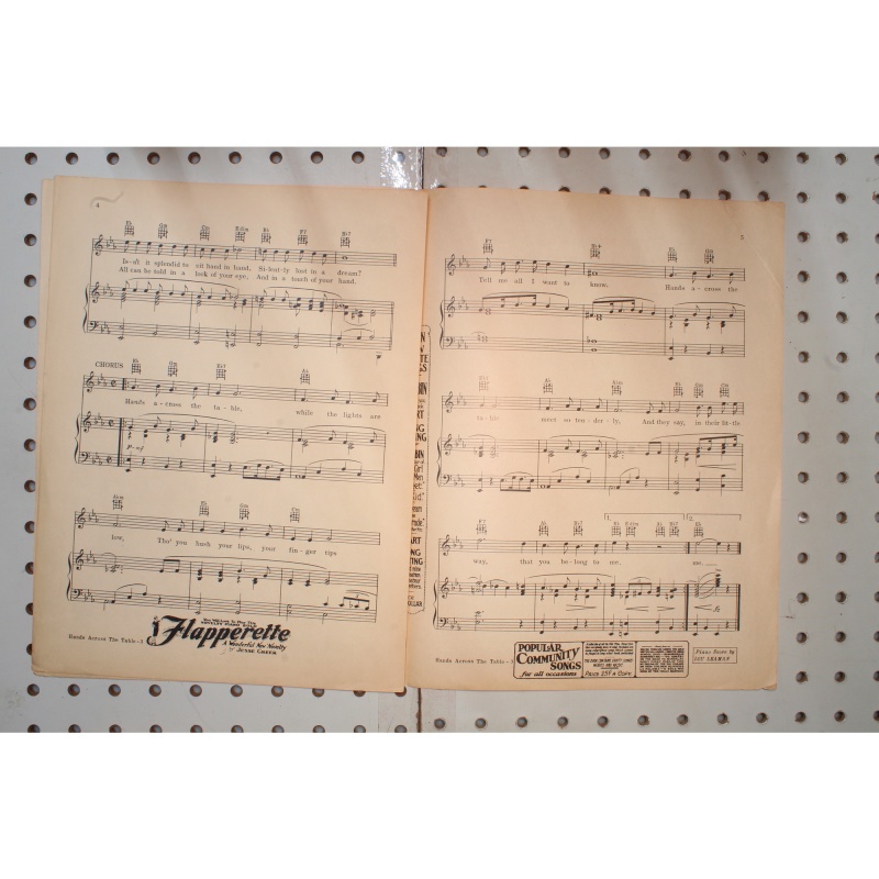 1934 - Hands across the table Continental varieties - Sheet Music