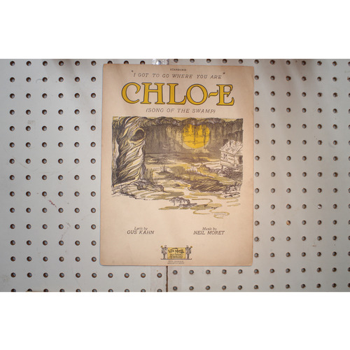 1927 - Chlo-e song of the swamp - Sheet Music