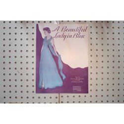 1935 - A beautiful lady in blue - Sheet Music
