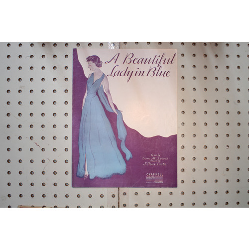 1935 - A beautiful lady in blue - Sheet Music