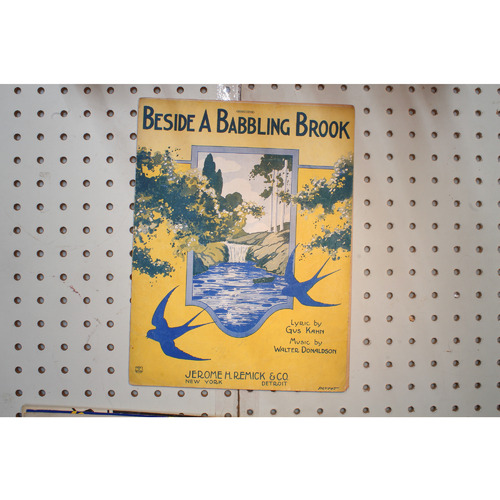 1923 - Beside a babbling brook - Sheet Music