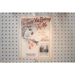 1926 - Tonight you belong to me - Sheet Music