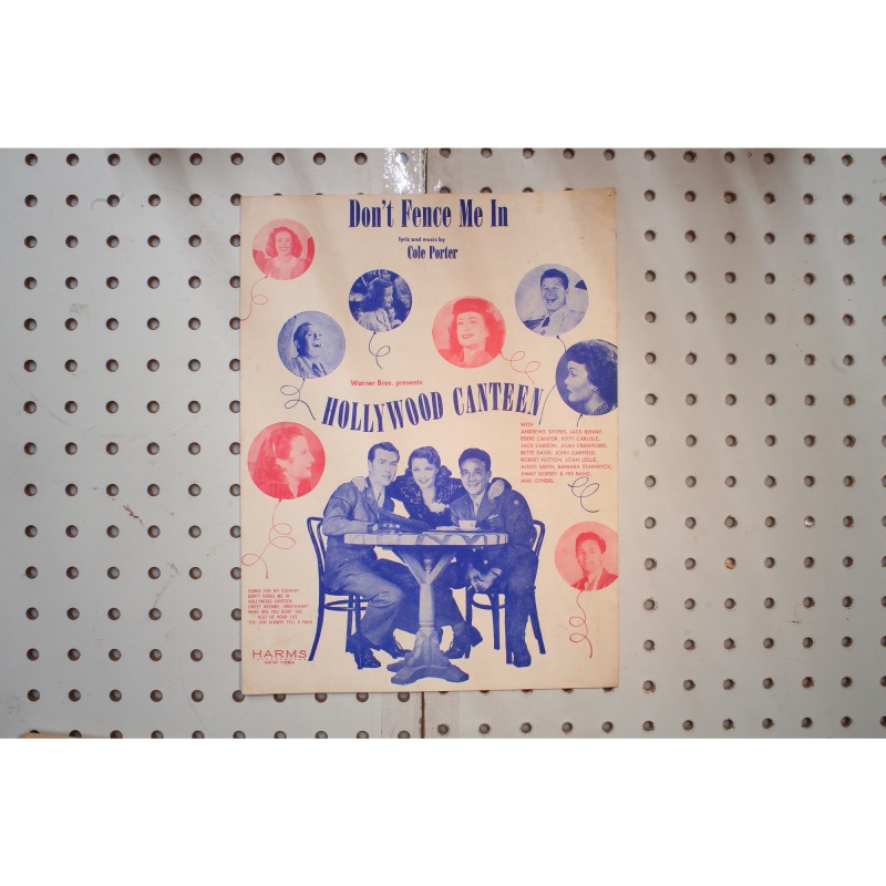 1944 - Dont fence me in Hollywood canteen - Sheet Music