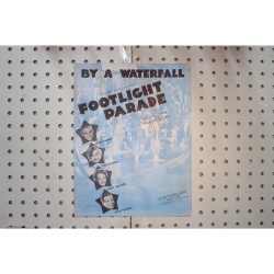 1933 - By a waterfall footlight parade - Sheet Music