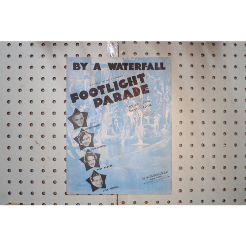 1933 - By a waterfall footlight parade - Sheet Music